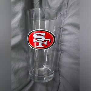 San Francisco 49ers bud light beer glass NWT!
